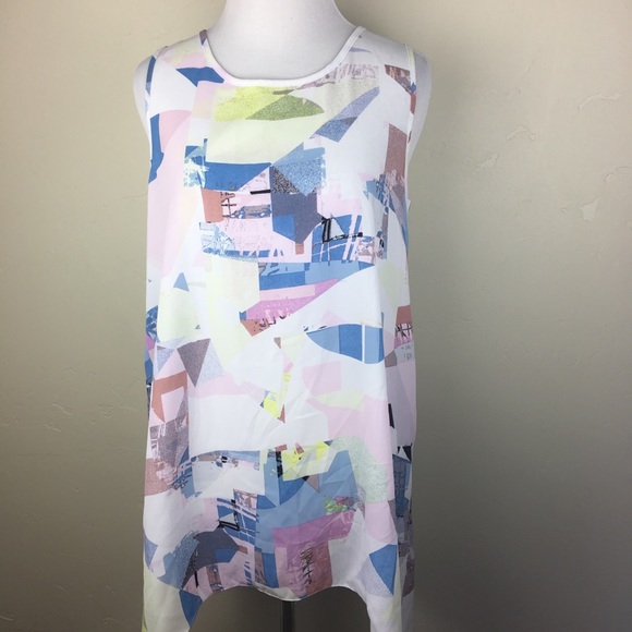 Vince Camuto orchid crush cosmic pale tunic - Picture 5 of 8